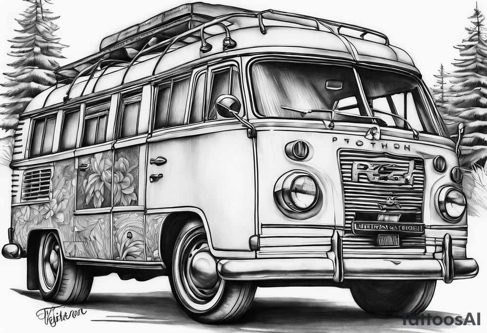 Roadtrip tattoo idea