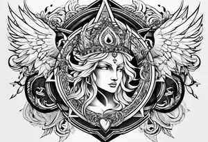 god smiting heart tattoo idea