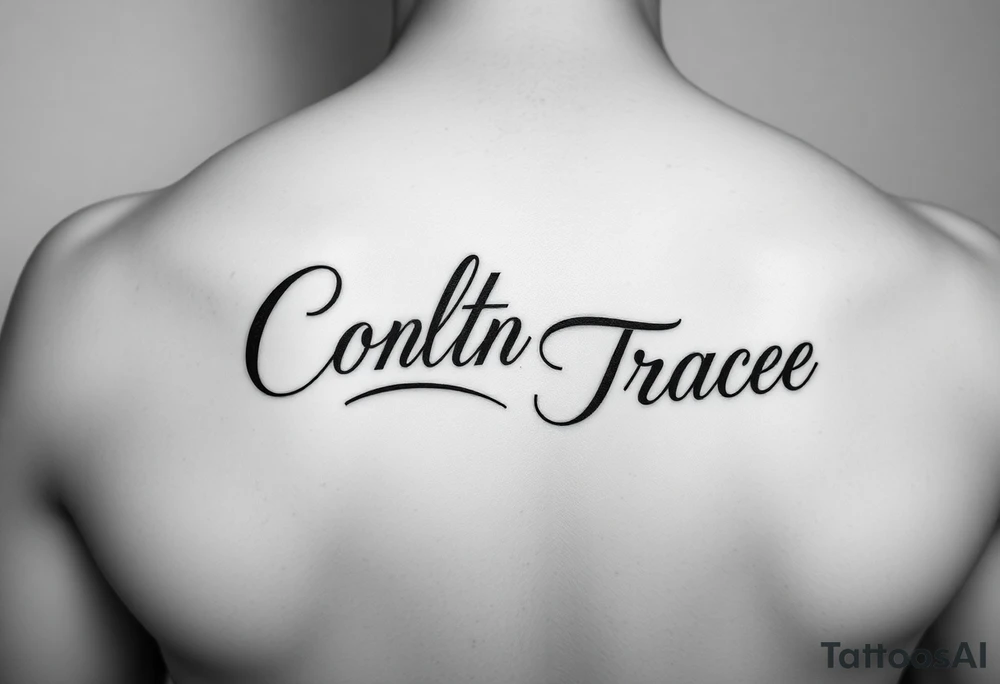The names colton and tracee combined in one tattoo tattoo idea