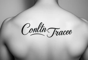 The names colton and tracee combined in one tattoo tattoo idea