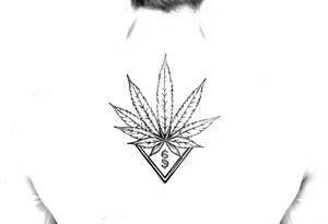 Weed money sign bandana tattoo idea