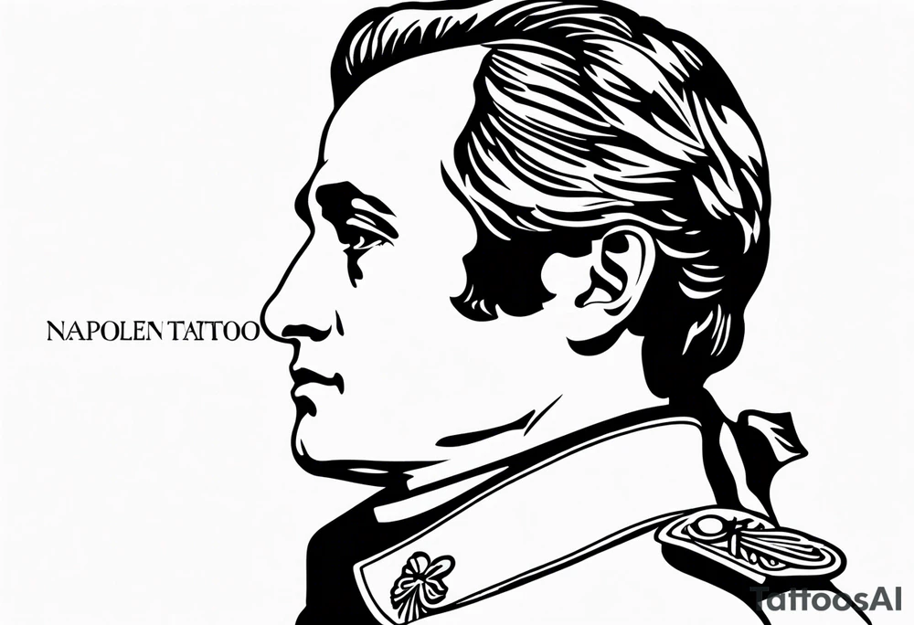 napoleon tattoo with text tattoo idea