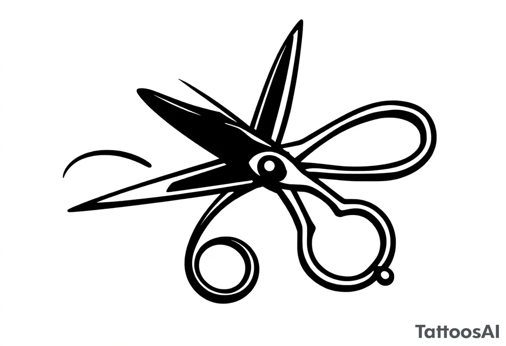Scissors tattoo idea