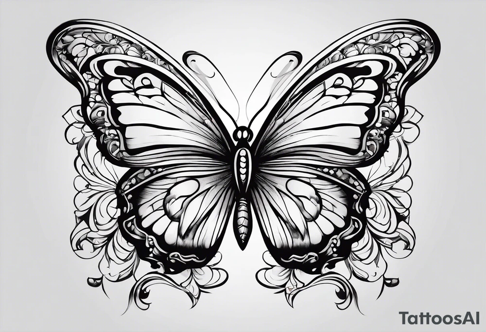 Butterflies tattoo idea