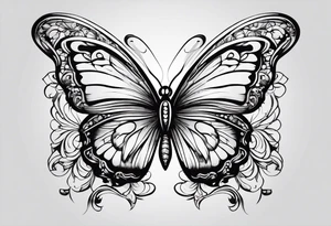 Butterflies tattoo idea