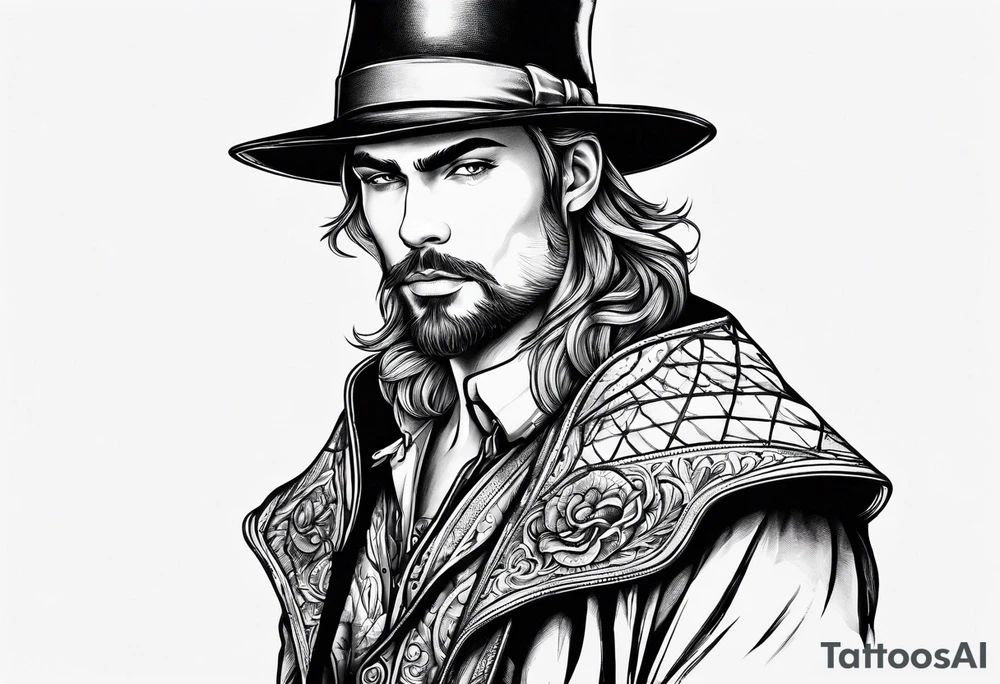 male version oflitte red riding hat tattoo idea