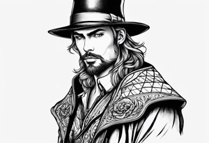 male version oflitte red riding hat tattoo idea
