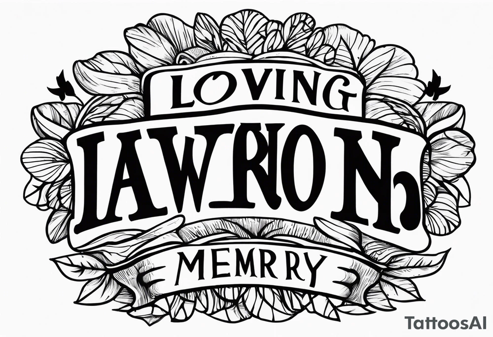 in loving memory tattoo idea