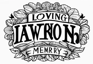 in loving memory tattoo idea