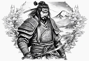 Winter samurai tattoo idea