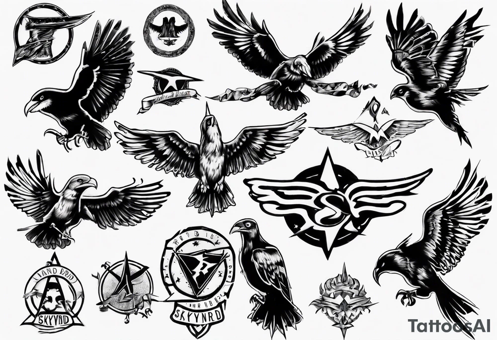 free bird, cannot change
lynnard skynyrd tattoo idea