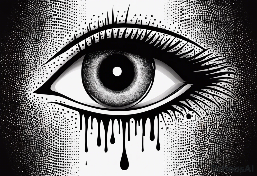 Hellsing bleeding tear eye logo tattoo tattoo idea