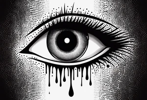 Hellsing bleeding tear eye logo tattoo tattoo idea
