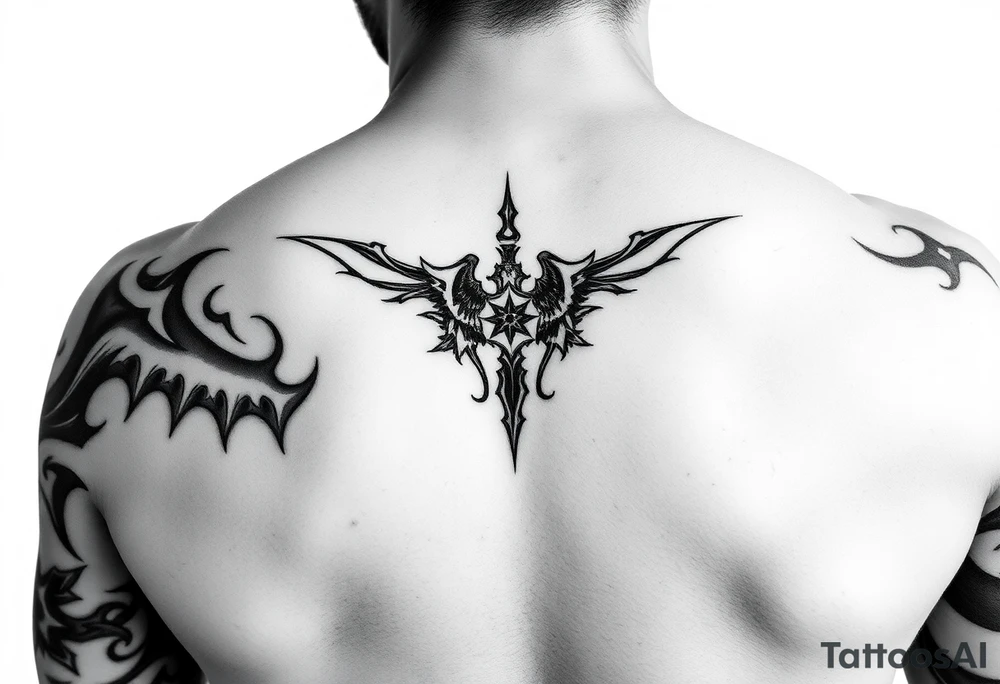 Goth and heavy metal sleeve tattoo idea