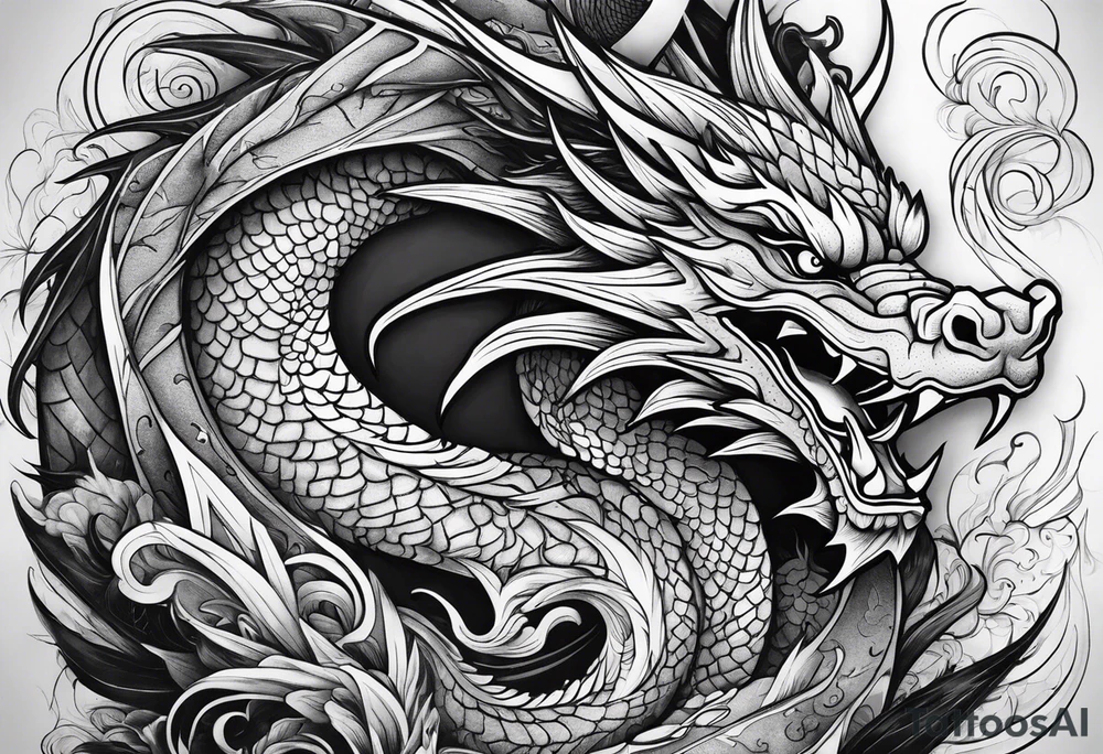 dragon tattoo idea