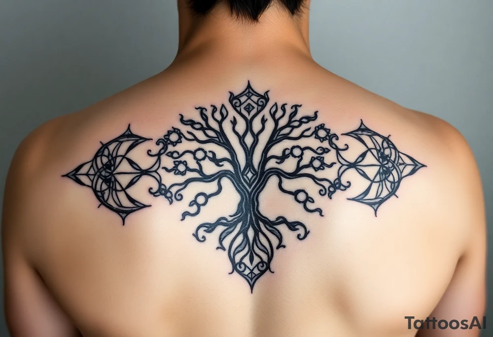 Kabbalah tree of life sefirot tattoo idea