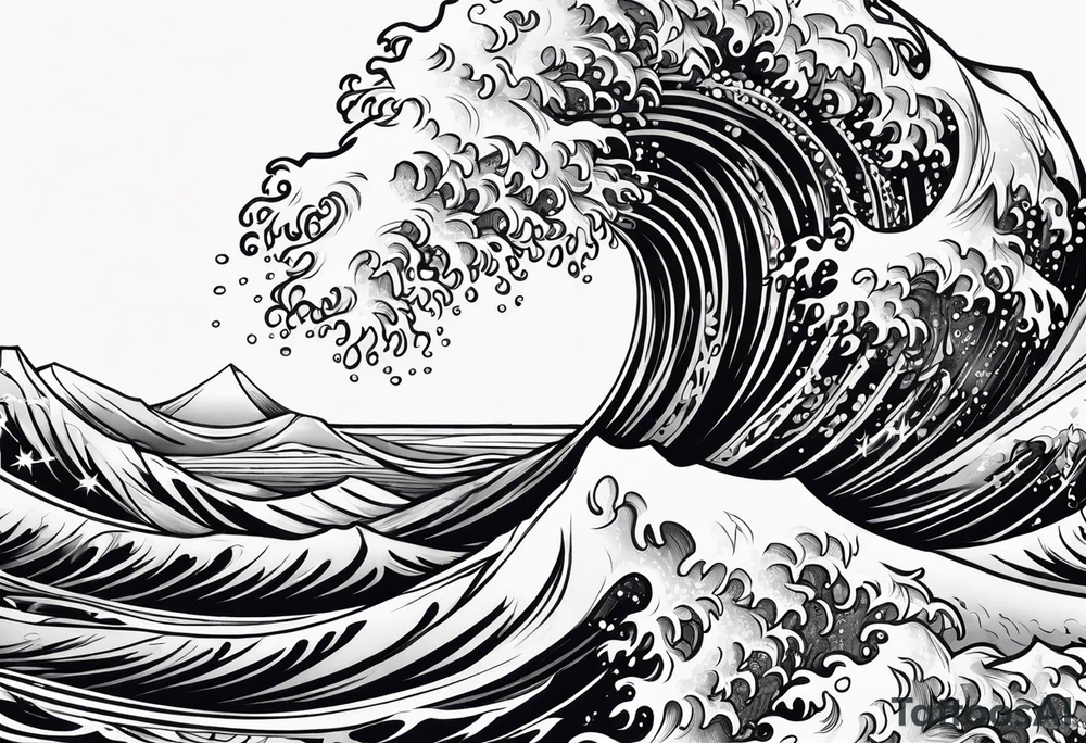 madrid waves tattoo idea