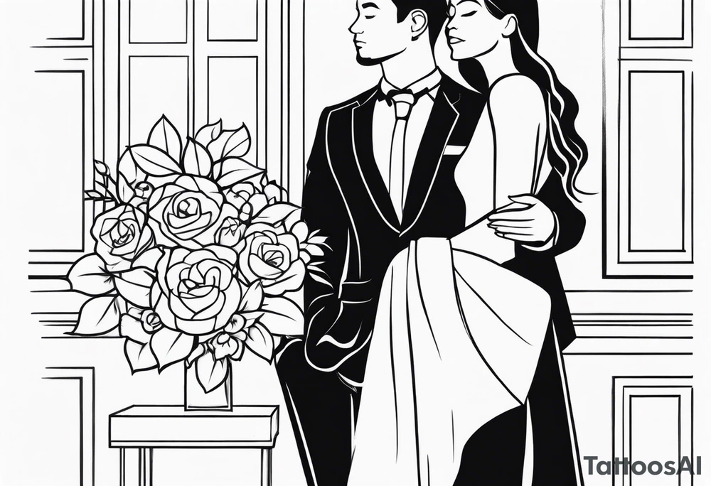 COUPLE WEDDING tattoo idea