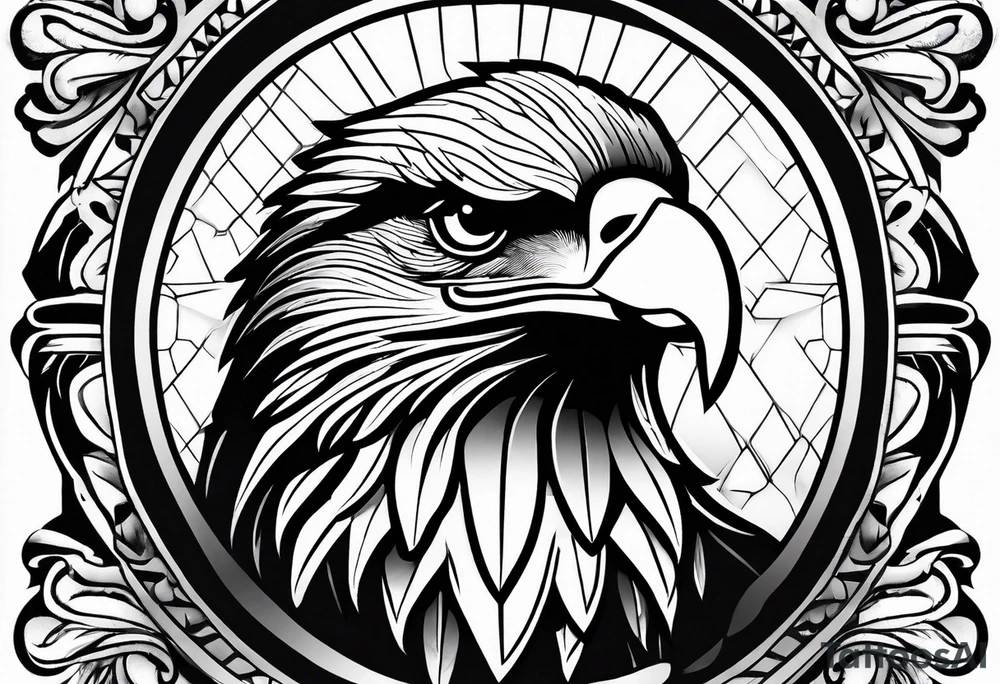 An eagle tattoo idea