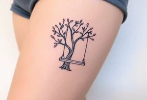 tree swing tattoo idea