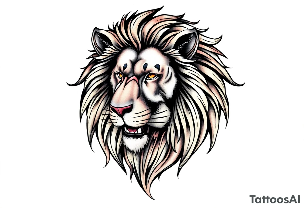 a majestic lion tattoo idea