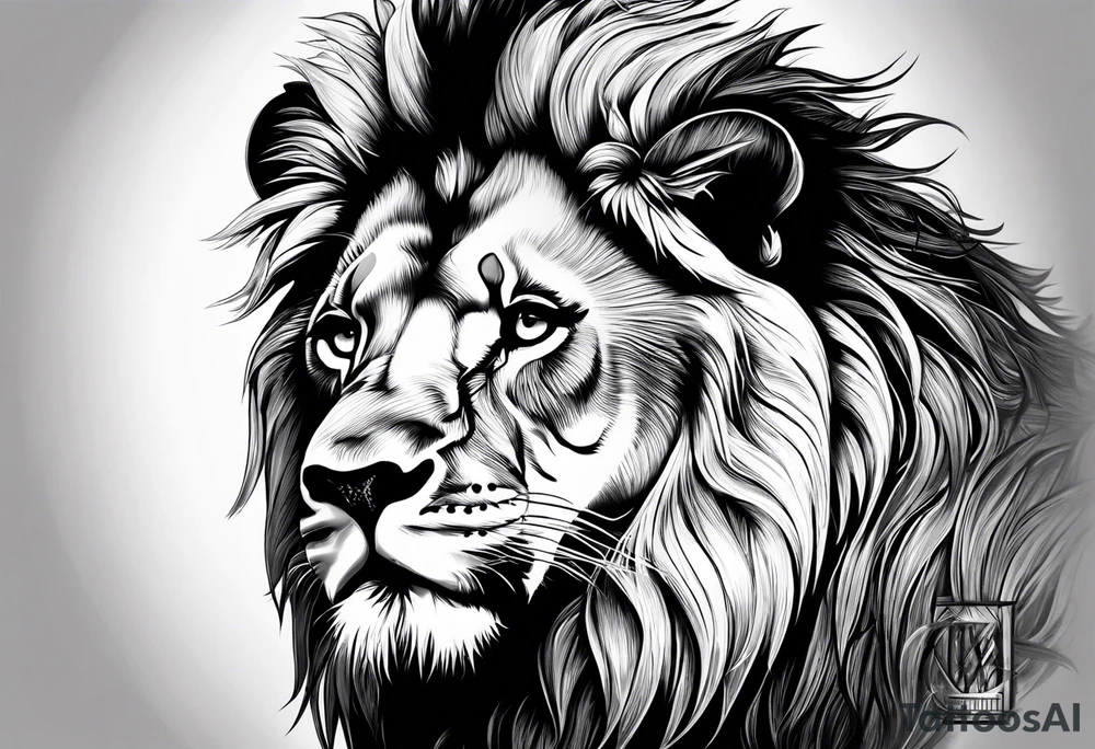 Lion from atlas tattoo idea