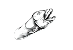Fish mouth tattoo idea