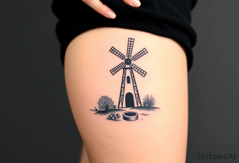 Windmill tattoo idea