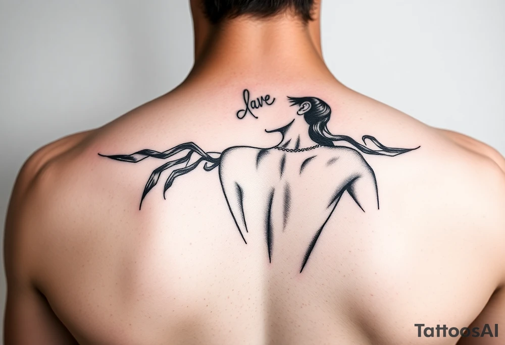 Naked lady tattoo idea