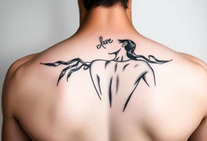 Naked lady tattoo idea