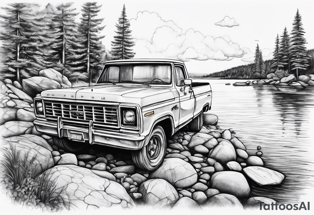 Skipping rocks tattoo idea