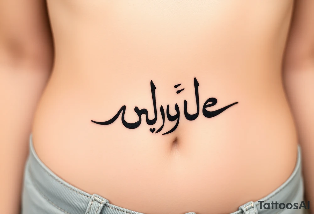 Ahmee as a script tattoo idea
