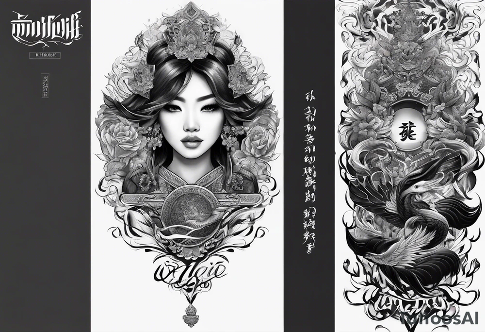Vietnam calligraphy tattoo idea