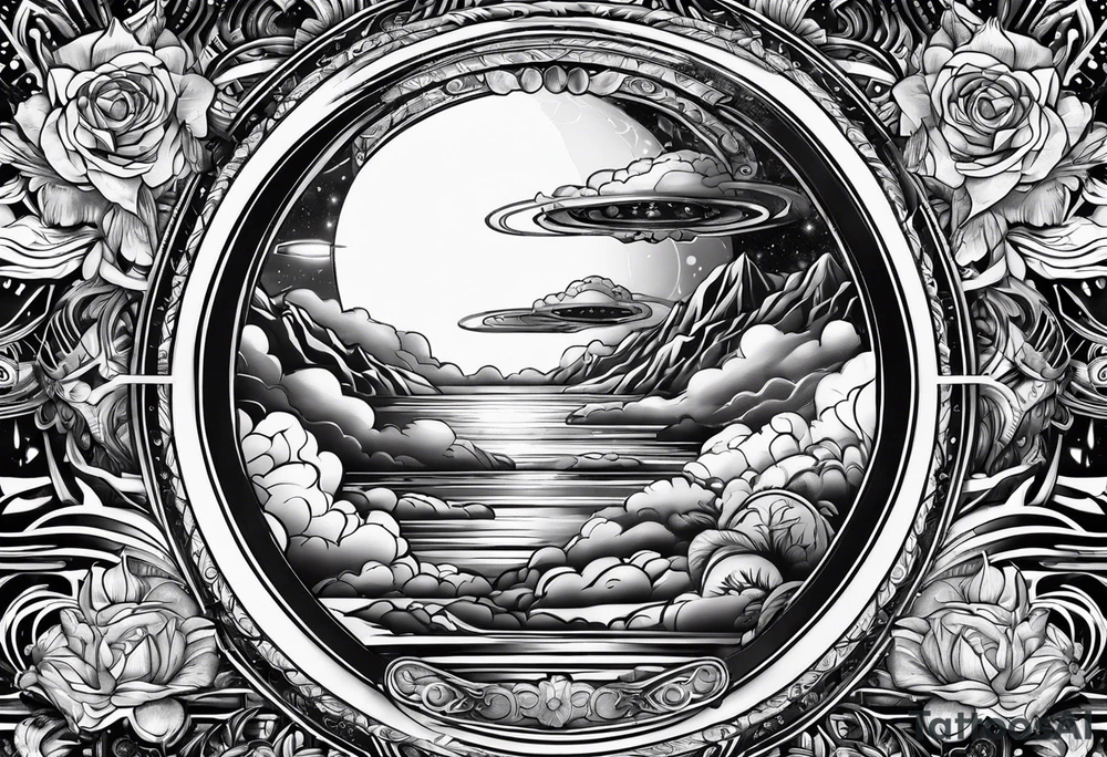 cosmic gateway tattoo idea