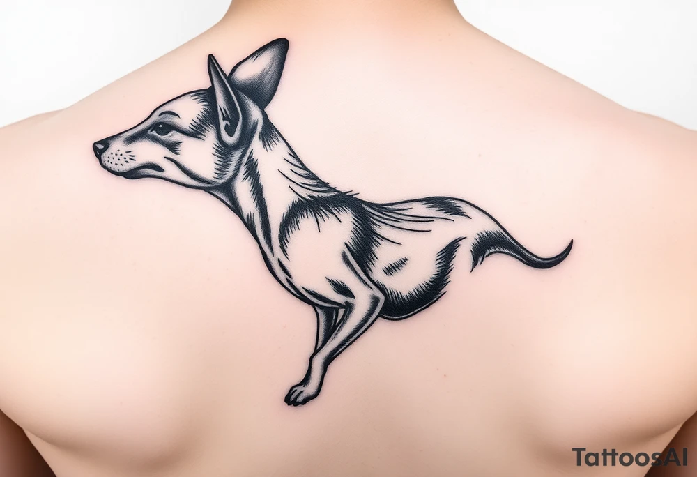 A brown minpin tattoo idea