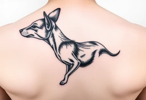 A brown minpin tattoo idea