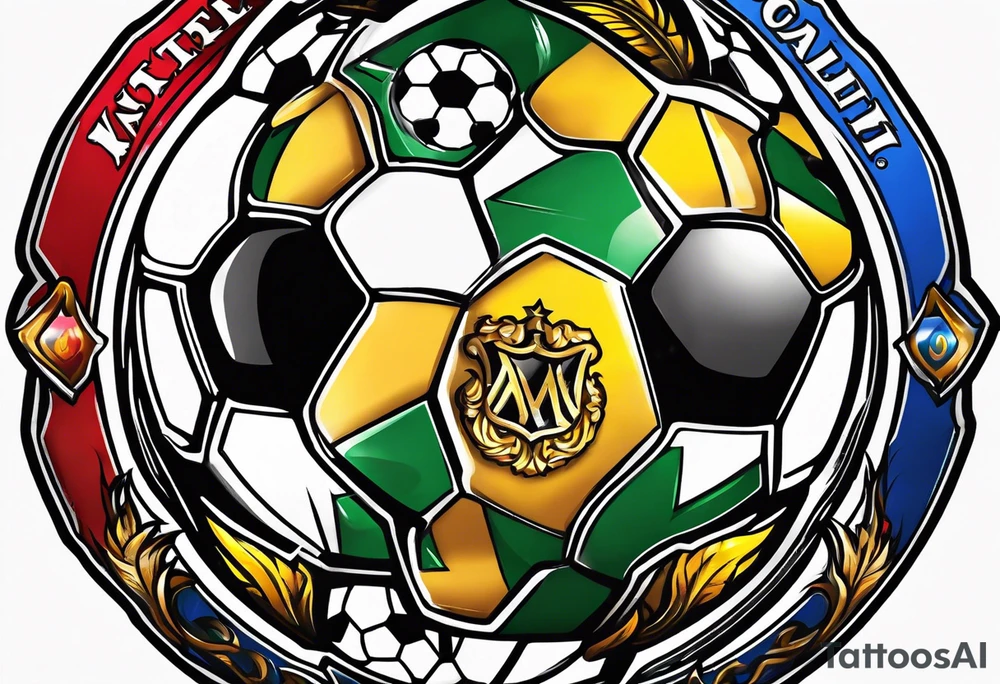 Logo soccer tattoo idea