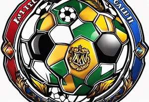 Logo soccer tattoo idea