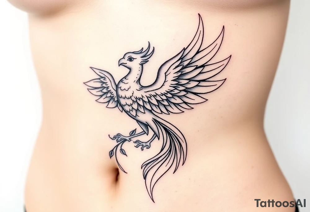 Phoenix rising tattoo idea