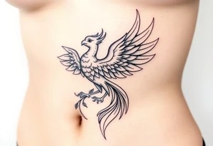 Phoenix rising tattoo idea