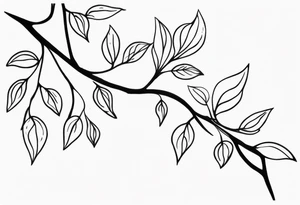 Branch and vines tattoo idea