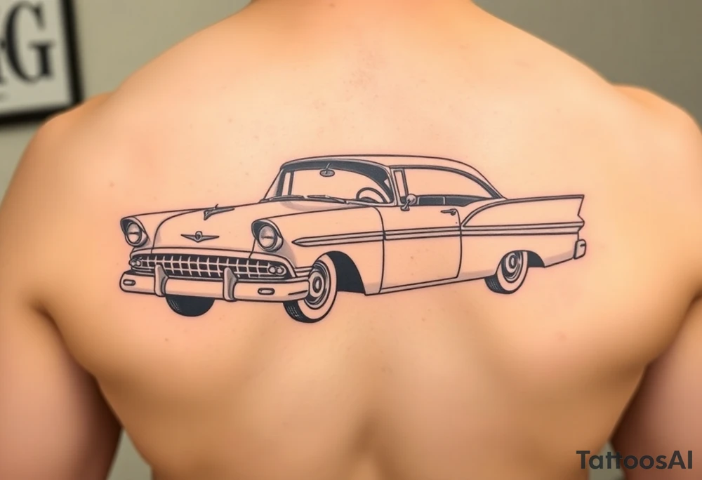 1956 Plymouth Belvedere tattoo idea