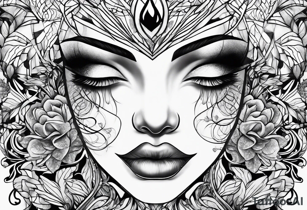 Random lines tattoo idea