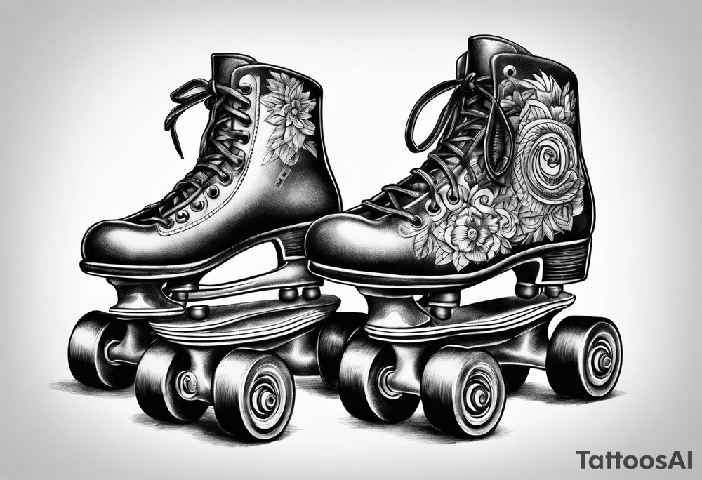 rollerskates tattoo idea