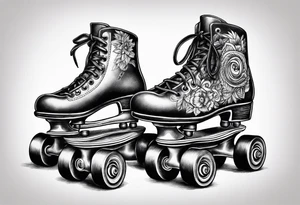 rollerskates tattoo idea
