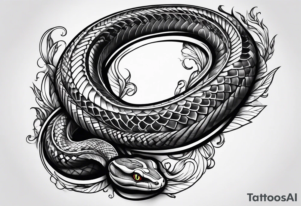 Snake forearm tattoo idea