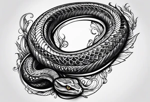 Snake forearm tattoo idea