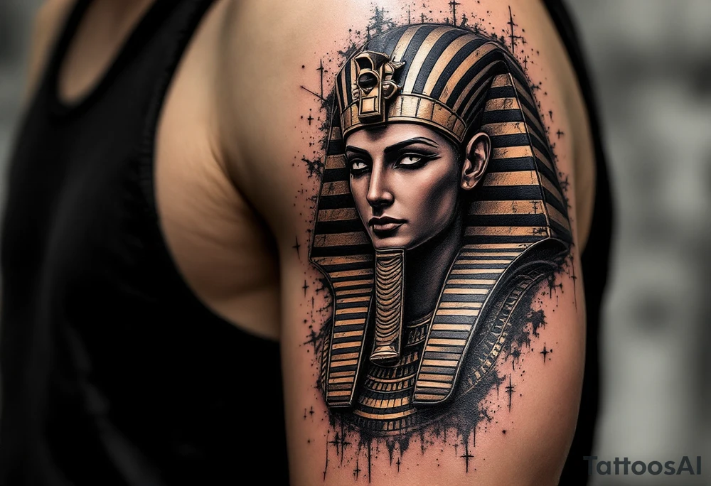 egyptian theme tattoo idea