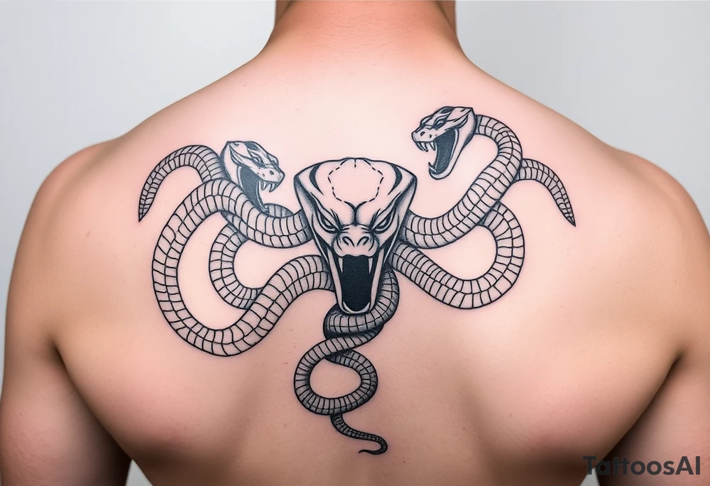 Medusa snakes tattoo idea