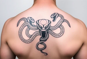 Medusa snakes tattoo idea